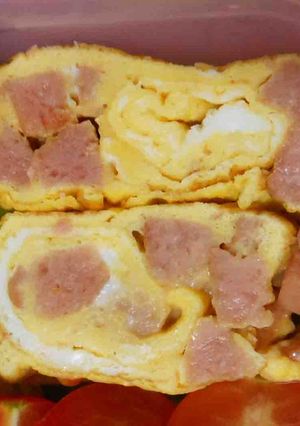 サイコロスパム卵焼き-レシピのメイン写真