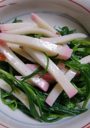 おかひじきと蒲鉾の簡単サラダ-レシピのメイン写真