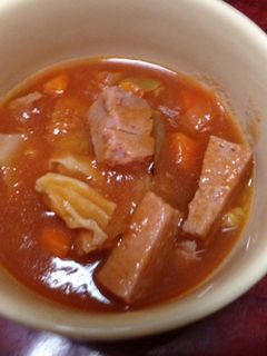 スパムのトマトスープ-レシピのメイン写真
