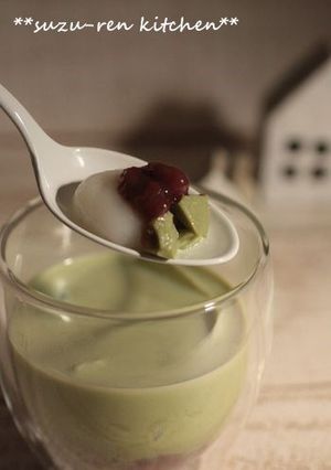 抹茶あんみつミルク-レシピのメイン写真