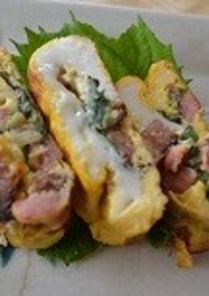 SPAM＆薬味の夏バージョン卵焼き-レシピのメイン写真