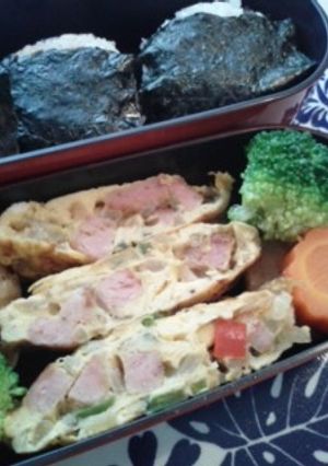 ＳＰＡＭでオムレツ弁当-レシピのメイン写真