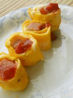 お弁当に♪スパムのクルクル卵焼き♪-レシピのメイン写真
