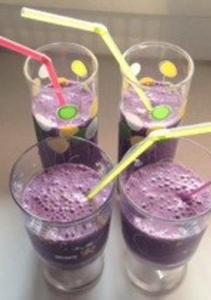 ブルーベリーバナナスムージー-レシピのメイン写真