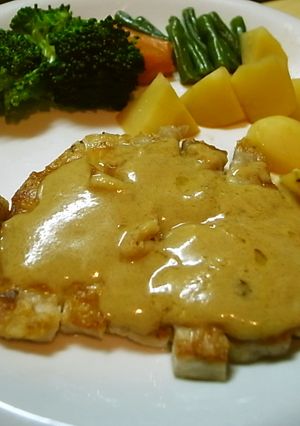 豚ロースのマスタードソース（自信作）-レシピのメイン写真
