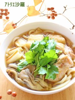 簡単♫ほっこり優しい味✿鶏南蛮うどん✿-レシピのメイン写真