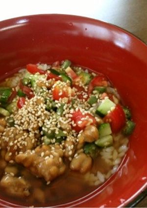 夏バテに☆サラサラ納豆汁ご飯-レシピのメイン写真