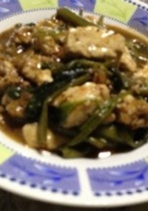 空心菜の麻婆豆腐-レシピのメイン写真