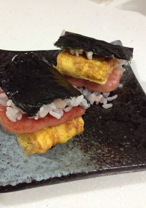 ＳＰＡＭにぎり♡-レシピのメイン写真