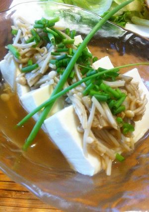 レンジで☆簡単!えのきソースで冷奴-レシピのメイン写真