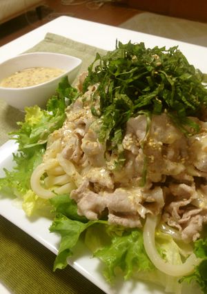 1人ランチに☆ウマウマ冷しゃぶうどん♡-レシピのメイン写真