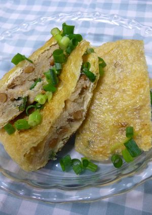卯の花アレンジ♪油揚げはさみ焼き-レシピのメイン写真