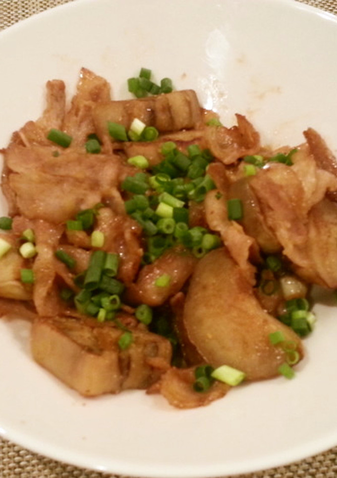 白なすと豚肉のみそ炒め-レシピのメイン写真