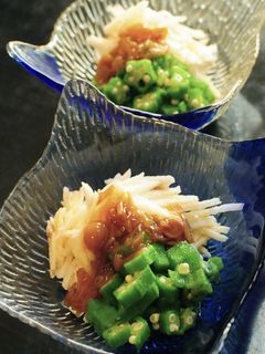 長いもの素麺おくら添え-レシピのメイン写真
