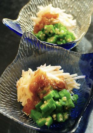 長いもの素麺おくら添え-レシピのメイン写真