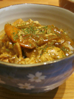 親子で作ろう☻☹ふんわり卵の親子カレー丼-レシピのメイン写真