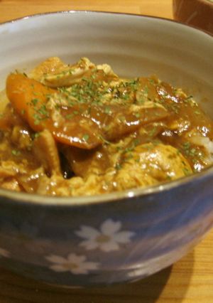 親子で作ろう☻☹ふんわり卵の親子カレー丼-レシピのメイン写真