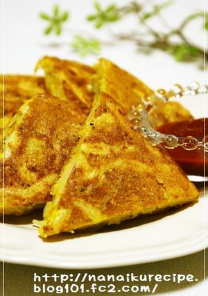 うどんで♡なんちゃってインド風チヂミ-レシピのメイン写真