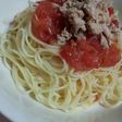 トマトとツナの冷製パスタ