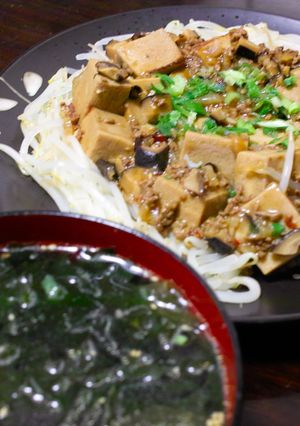 和風の麻婆豆腐（高野豆腐にて）-レシピのメイン写真