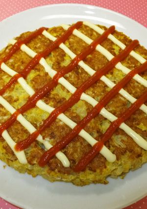 簡単美味しいもやしの大きい玉子焼き♪-レシピのメイン写真