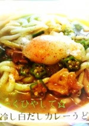夏！白だしでサラッと★冷やしカレーうどん-レシピのメイン写真