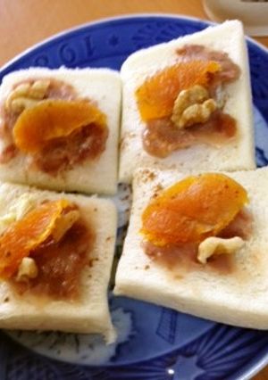 干しあんずとくるみのふんわり煮豆あんぱん-レシピのメイン写真