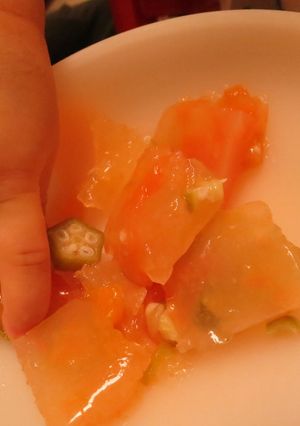 夏野菜の手づかみ離乳食-レシピのメイン写真