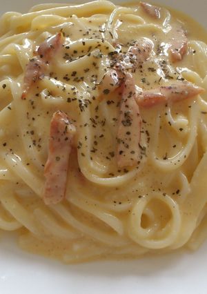 冷製めんたいカルボうどん-レシピのメイン写真