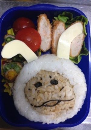 キャラ弁 白ウサギなめこ-レシピのメイン写真