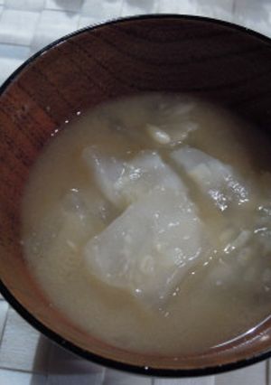 冬瓜のわたのお味噌汁-レシピのメイン写真