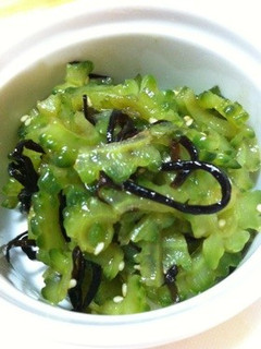 ゴーヤ塩昆布和え-レシピのメイン写真