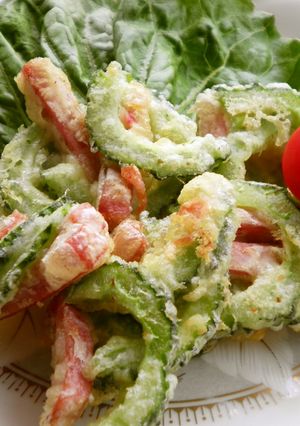 スパムとゴーヤのかき揚げ-レシピのメイン写真