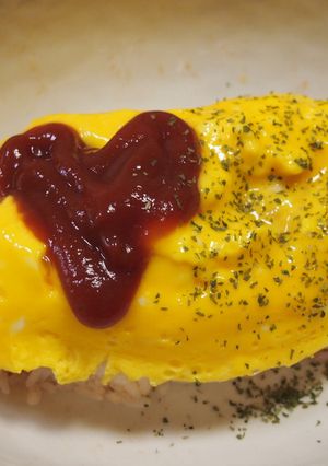 夏休み☆おひとり様ランチは簡単オムライス-レシピのメイン写真