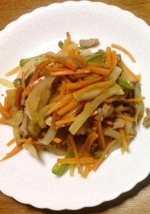★大蒜 ➕ 夏野菜 ➕ 鶏肉の炒めもの-レシピのメイン写真