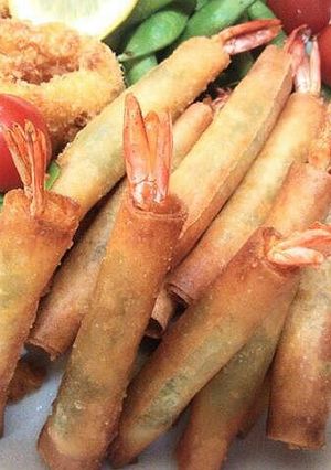 【簡単】海老とバジルのカレー風味春巻き-レシピのメイン写真