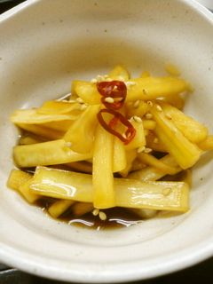 大根(の皮)の醤油漬け-レシピのメイン写真
