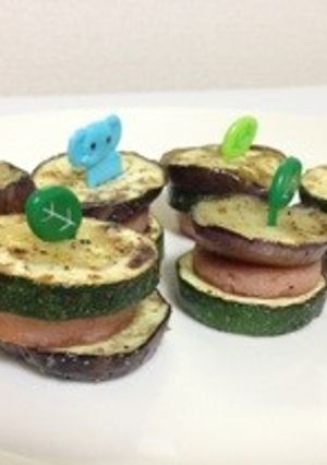 スパムの夏野菜サンドソテー-レシピのメイン写真