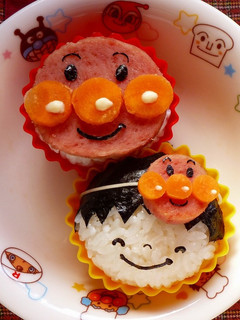 SPAMアンパンマンおにぎり-レシピのメイン写真