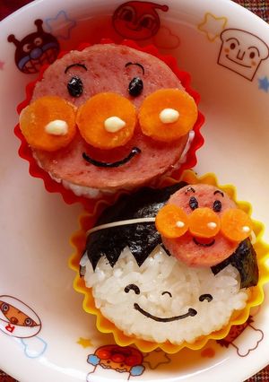 SPAMアンパンマンおにぎり-レシピのメイン写真