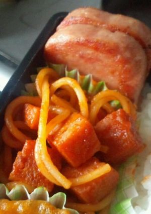 スパムでケチャップスパゲッティ-レシピのメイン写真