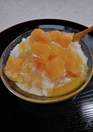 缶詰めマンゴーdeお手軽マンゴーカキ氷-レシピのメイン写真
