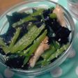 小松菜と味つけ海苔のごま風味和え