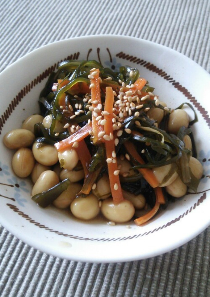 簡単☆生昆布とお豆の煮物-レシピのメイン写真