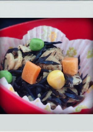 ■簡単鉄分■うち豆入りひじきの煮物お弁当-レシピのメイン写真