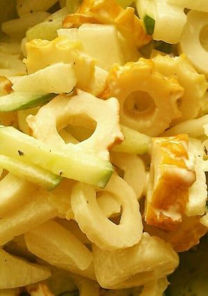 シャキシャキ野菜ちくわと梨のわさびサラダ-レシピのメイン写真