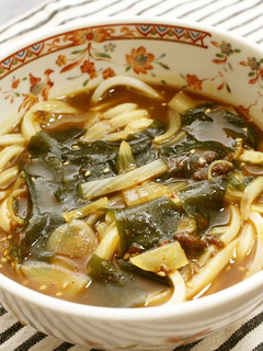 超簡単わかめスープで作るカレーうどん-レシピのメイン写真