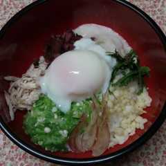 รูปของ 夏の丼☆ネバトロ スタミナ丼
