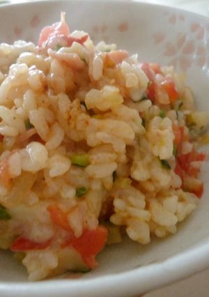 簡単！朝食ランチに♡トマトチーズリゾット-レシピのメイン写真