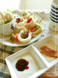 ふんわりパン&フルーツ串 ❀YGディップ-レシピのメイン写真
